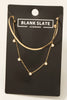 Layered Snake Chain And Lariat Necklace