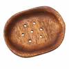 Mahogany Oval | Natural Wooden | Soap Dish