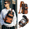 Anti-Theft Sling Bag Men Crossbody Chest Backpack USB Waterproof Travel Bag