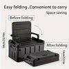 Foldable Camping Stool with Backrest & Storage Bag Portable Fishing Seat Outdoor Chair