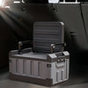 Foldable Camping Stool with Backrest & Storage Bag Portable Fishing Seat Outdoor Chair