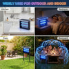 Solar Bug Zapper Outdoor 4500V Electric Mosquito Fly Trap Wireless Portable