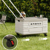 Collapsible Storage Bins Box with Lids And Handle - Portable Plastic Storage