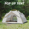 3-4 Person Instant Pop Up Camping Tent Waterproof Quick Setup Outdoor Portable