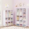 Modular Kids Wardrobe with 10 Cubes & Hanging Rod