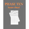 Phase Ten Score Sheets: Phase 10 Card Game Score Sheets - Paperback