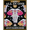 All in One Adult Coloring Books: New 220 Pages Coloring Books with Amazing Animals, Flowers, Mandalas, Birds, Mermaids, Girls, Fishes, Fairy, Dragons - Paperback