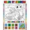Color by Numbers for Kids Ages 4-8: Cute Animals Color by Number - Paperback