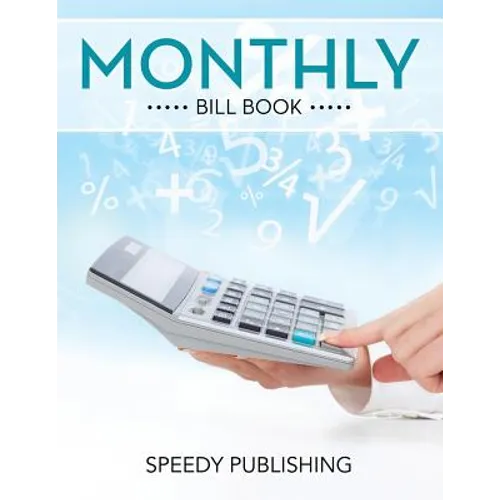 Monthly Bill Book - Paperback