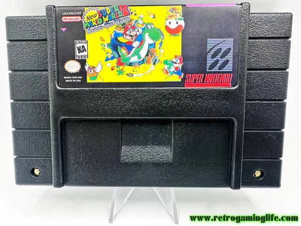 New Super Mario World 2 SNES Video Game Cart (Reproduction)