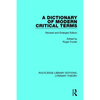 A Dictionary of Modern Critical Terms: Revised and Enlarged Edition - Paperback