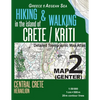 Hiking & Walking in the Island of Crete/Kriti Map 2 (Center) Detailed Topographic Map Atlas 1: 50000 Central Crete Heraklion Greece Aegean Sea: Trails - Paperback