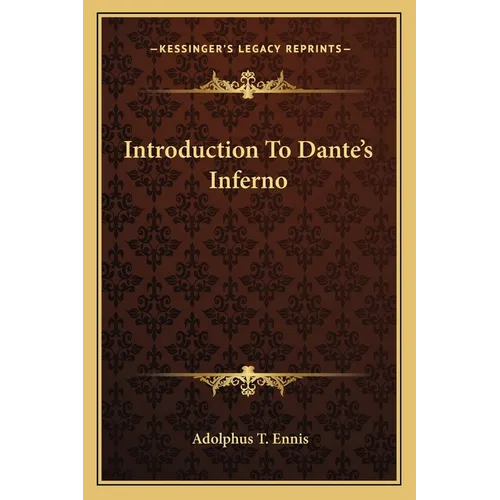 Introduction To Dante's Inferno - Paperback