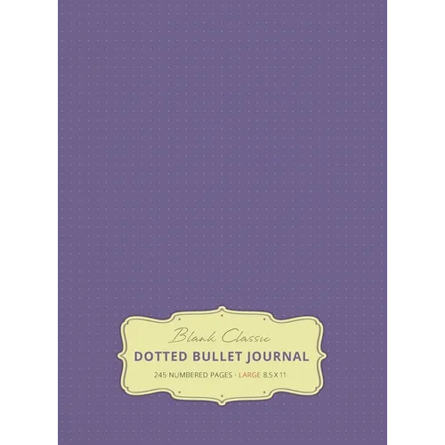 Large 8.5 x 11 Dotted Bullet Journal (Lavender #12) Hardcover - 245 Numbered Pages - Hardcover