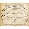 Spencerian Penmanship Practice Book: The Declaration of Independence: Example Sentences with Workbook Pages - Paperback