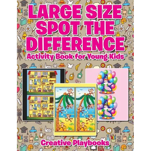 Large Size Spot the Difference Activity Book for Young Kids - Paperback
