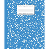 Marbled Composition Notebook: Blue Marble Wide Ruled Paper Subject Book - Paperback