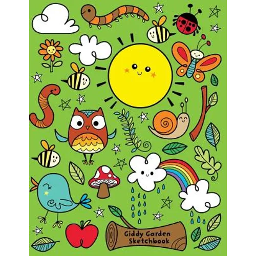 Giddy Garden Sketchbook: Jumbo Drawing Pad For Sketching, Doodling And Coloring - Paperback