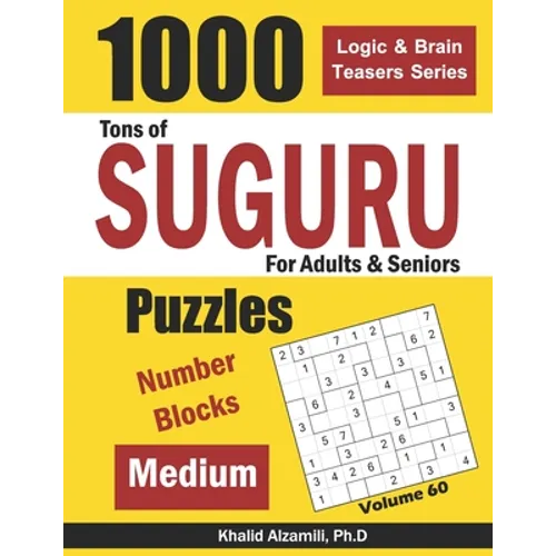 Tons of Suguru for Adults & Seniors: 1000 Medium Number Blocks Puzzles - Paperback