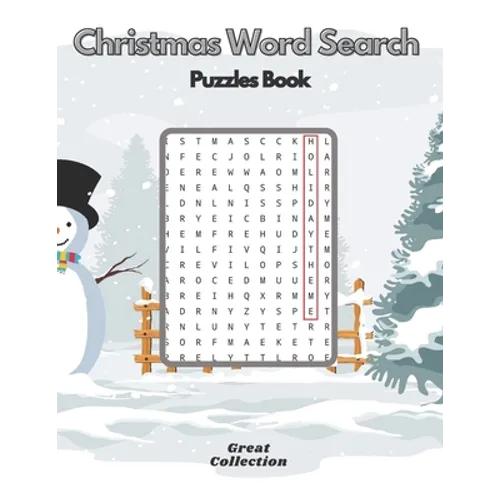 Christmas Word Search Puzzle Book: Holiday Activity Book For Everyone Perfect For Gift - Paperback