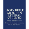 Holy Bible Modern Literal Version: Old Testament - Paperback