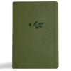 CSB Giant Print Reference Bible, Digital Study Edition, Olive Leathertouch, Indexed - Imitation Leather
