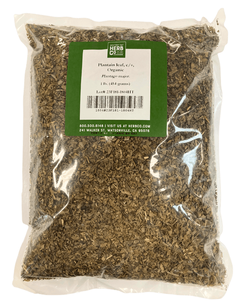Plantain Leaf, Organic, Cut, Sifted