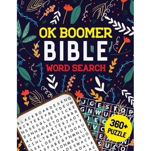 OK Boomer Bible Word Search: Bible Word Search Puzzle, Brain Exercise Game, Fun, and Festive Word Search Puzzles, Favorite Verses Bible Word Search - Paperback