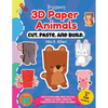Cut, Paste, and Build 3D Paper Animals - Paperback