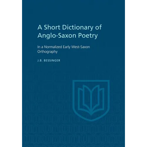 A Short Dictionary of Anglo-Saxon Poetry - Paperback
