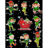 Christmas Holiday Sticker Album Dancing Elves: 100 Plus Pages For PERMANENT Sticker Collection, Activity Book For Boys and Girls - 8.5 by 11 - Paperback