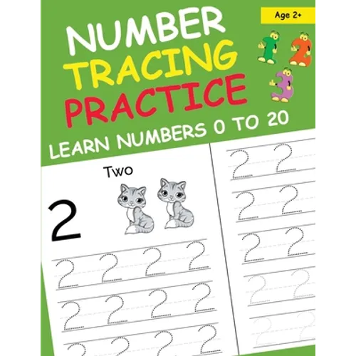 Number Tracing Practice Learn Numbers 0 to 20 - Paperback