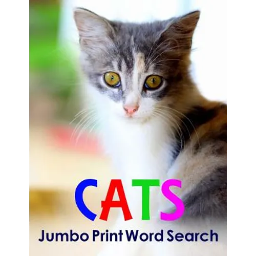 Cats Jumbo Print Word Search - Paperback
