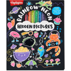 Rainbow Neon Hidden Pictures: Rainbow Activity Book with Neon Markers and Over 40 Stickers, Fun Sticker Puzzle Book for Creative Kids Ages 6-12 - Hardcover