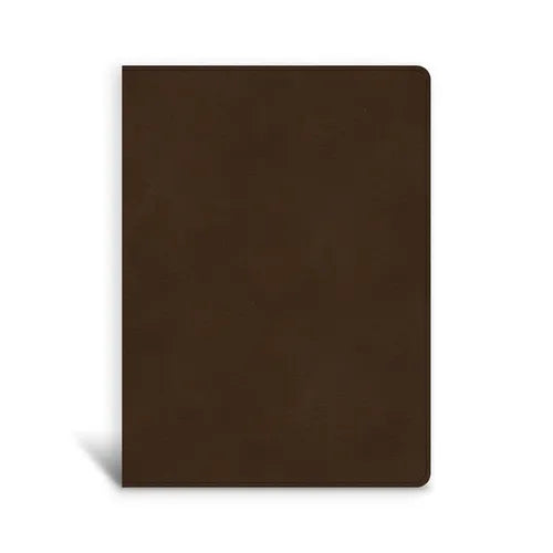 CSB Single-Column Wide-Margin Bible, Brown Leathertouch - Imitation Leather