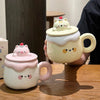 Kawaii Animal Pudding Ceramic Mugs