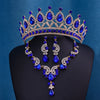 Crown Necklace Earring Jewelry Set Gift