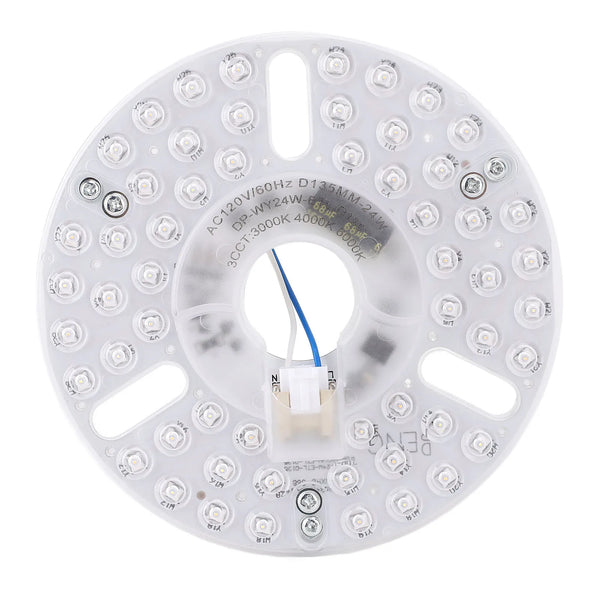 5.3 Inch Ceiling Fan LED Light Replacement 24W 3CCT Dimmable Magnetic LED Fan Light Board Panel Retrofit Light with Memory