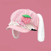 Kawaii Strawberry Bunny Hat