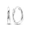 925 Sterling Silver Hoop Earrings with Zircon | Classic U-Shaped Women Jewelry