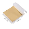 100Pcs Imitation Gold Foil Paper Leaf Sheets | Gilding Supplies for Furniture, Crafts, and DIY Decor