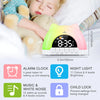 Cute Cat Rainbow Night Light & Alarm Clock