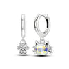 925 Sterling Silver Hoop Earrings with Zircon | Classic U-Shaped Women Jewelry
