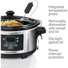 Hamilton Beach Portable 6 Quart Set & Forget Digital Programmable Slow Cooker