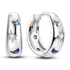 925 Sterling Silver Hoop Earrings with Zircon | Classic U-Shaped Women Jewelry