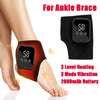 🦶 Electric Ankle Brace – Adjustable Hot Compress & Vibration Massage Support