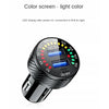 12 24V  With Touch Switch Color Screen Dual USB Car Charger QC 3.0 Waterproof 18W Fast Charging Marquee Light Car Charger