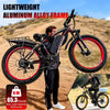 1500W Electric Bike 48V 15Ah Battery 26" 4.0 Fat Tire Ebike 34MPH High Speed Mountain Bicycle Off-Road Snow Bike for Adults