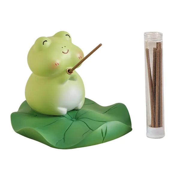 Kawaii Frog Phone Stand & Incense Holder