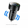 12 24V  With Touch Switch Color Screen Dual USB Car Charger QC 3.0 Waterproof 18W Fast Charging Marquee Light Car Charger